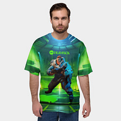 Футболка оверсайз мужская Kelvin Deadlock, цвет: 3D-принт — фото 2