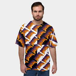 Футболка оверсайз мужская Doom logo pattern, цвет: 3D-принт — фото 2