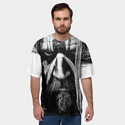 Футболка оверсайз мужская Rob zombie - face, цвет: 3D-принт — фото 2