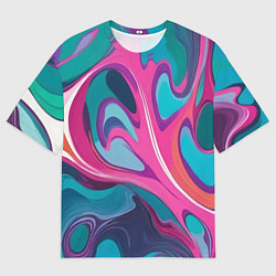 Мужская футболка оверсайз Эбру краска