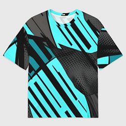 Мужская футболка оверсайз Спортивный динамичный