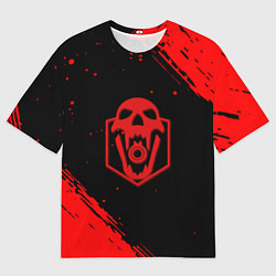 Футболка оверсайз мужская Rainbow six краски полосы, цвет: 3D-принт