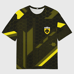 Футболка оверсайз мужская AEK fc geometry, цвет: 3D-принт