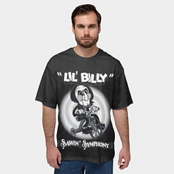 Футболка оверсайз мужская Lil Billy - Saw, цвет: 3D-принт — фото 2