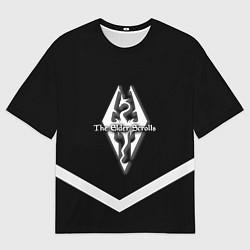 Футболка оверсайз мужская The Elder Scrolls geometry steel, цвет: 3D-принт