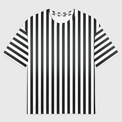 Мужская футболка оверсайз Полоски - Битлджус