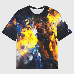 Мужская футболка оверсайз Космическая абстракция