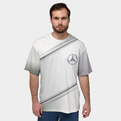 Футболка оверсайз мужская Mercedes benz metalic collection, цвет: 3D-принт — фото 2