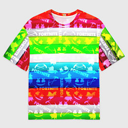Мужская футболка оверсайз Fortnite color line