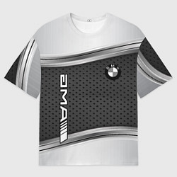 Мужская футболка оверсайз BMW car motors metal