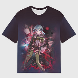 Футболка оверсайз мужская Мастера меча онлайн - Призрачная пуля, цвет: 3D-принт
