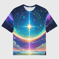 Мужская футболка оверсайз Звезда галактики