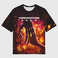 Футболка оверсайз мужская Терминатор зеро постер, цвет: 3D-принт
