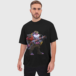 Футболка оверсайз мужская Снайпер Dota 2, цвет: 3D-принт — фото 2