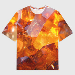 Мужская футболка оверсайз Драгоценный камень