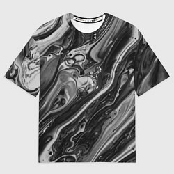 Мужская футболка оверсайз Чернила
