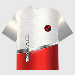 Мужская футболка оверсайз BMW metal carbon steel