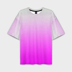 Мужская футболка оверсайз Gradient color pink