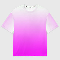 Футболка оверсайз мужская Gradient color pink, цвет: 3D-принт
