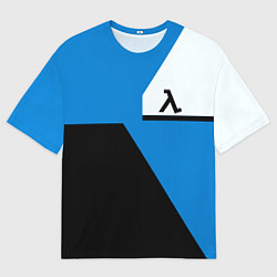 Футболка оверсайз мужская Half life geometry steel valve, цвет: 3D-принт