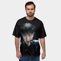 Футболка оверсайз мужская Stray Kids Seungmin Giant concept, цвет: 3D-принт — фото 2