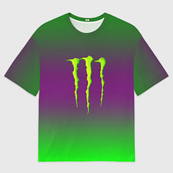 Мужская футболка оверсайз Monster energy gradient
