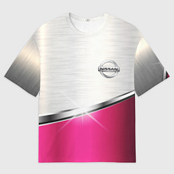 Футболка оверсайз мужская Nissan auto metal, цвет: 3D-принт