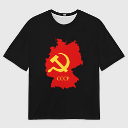 Футболка оверсайз мужская СССР материк, цвет: 3D-принт