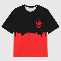 Мужская футболка оверсайз Гуррен-Лаганн абстракция