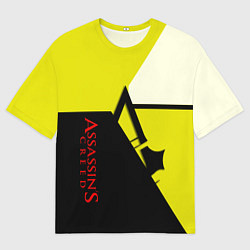 Мужская футболка оверсайз Assassins Creed geometry logo