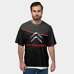 Футболка оверсайз мужская Citroen auto car, цвет: 3D-принт — фото 2