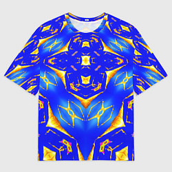Мужская футболка оверсайз Оптические стёкла абстракция