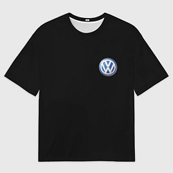 Футболка оверсайз мужская Volkswagen logo auto, цвет: 3D-принт