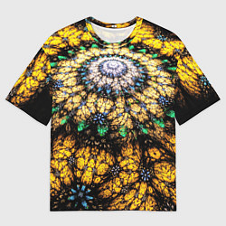 Мужская футболка оверсайз Оптический узор текстура