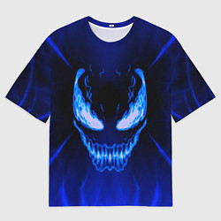 Мужская футболка оверсайз Огненный Веном