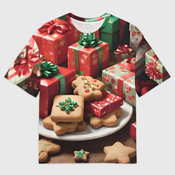 Мужская футболка оверсайз Рождество подарки
