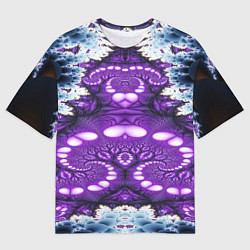 Мужская футболка оверсайз Абстрактная иллюзия текстура