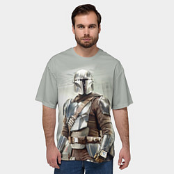 Футболка оверсайз мужская The Mandalorian - Din Djarin, цвет: 3D-принт — фото 2