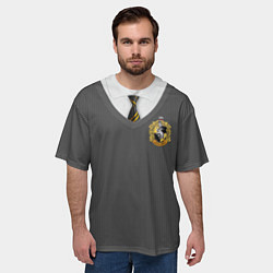 Футболка оверсайз мужская Форма Пуффендуя, цвет: 3D-принт — фото 2