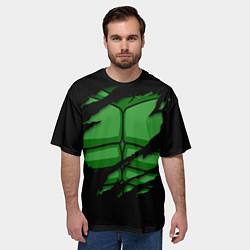 Футболка оверсайз мужская Халк, цвет: 3D-принт — фото 2