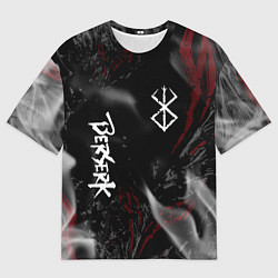 Футболка оверсайз мужская Берсерк - пламя, цвет: 3D-принт