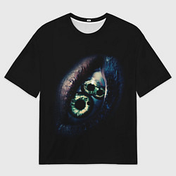 Футболка оверсайз мужская Глаз из фильма субстанция, цвет: 3D-принт