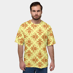 Футболка оверсайз мужская Солнечная виньетка, цвет: 3D-принт — фото 2