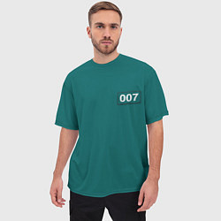 Футболка оверсайз мужская Игрок 007 - Игра в кальмара, цвет: 3D-принт — фото 2