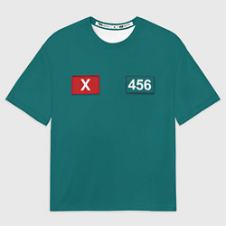 Мужская футболка оверсайз Игрок 456 - Игра в кальмара