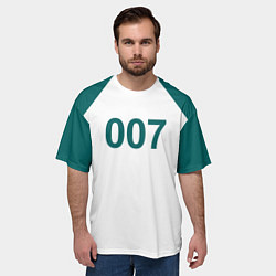 Футболка оверсайз мужская Игра в кальмара 007, цвет: 3D-принт — фото 2