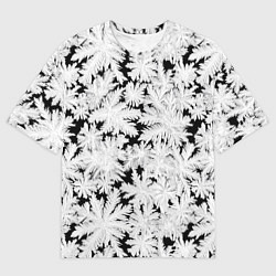 Мужская футболка оверсайз Мороз на стекле