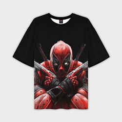 Футболка оверсайз мужская Bloody Deadpool, цвет: 3D-принт