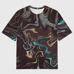 Мужская футболка оверсайз Волна безумия