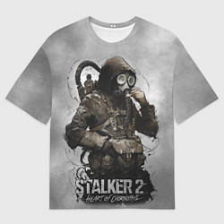 Футболка оверсайз мужская S t a l k e r 2 Heart of Chornobyl, цвет: 3D-принт